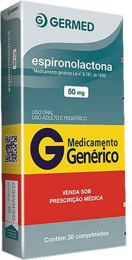 ESPIRONOLACTONA 50MG CX 30 COMP GERMED