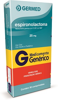 ESPIRONOLACTONA 25MG CX 30 COMP GERMED
