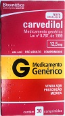 CARVEDILOL 12,5MG CX 30 COMP ACHE