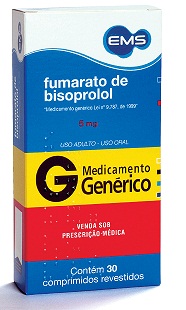 BISOPROLOL 05MG CX 30 COMP EMS