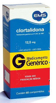 CLORTALIDONA 12,5MG CX 60 COMP EMS