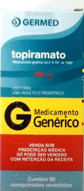 TOPIRAMATO 100MG CX 60 COMP EMS