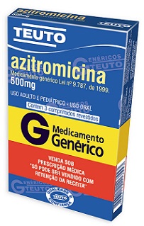 AZITROMICINA 500MG CX 03 COMP TEUTO