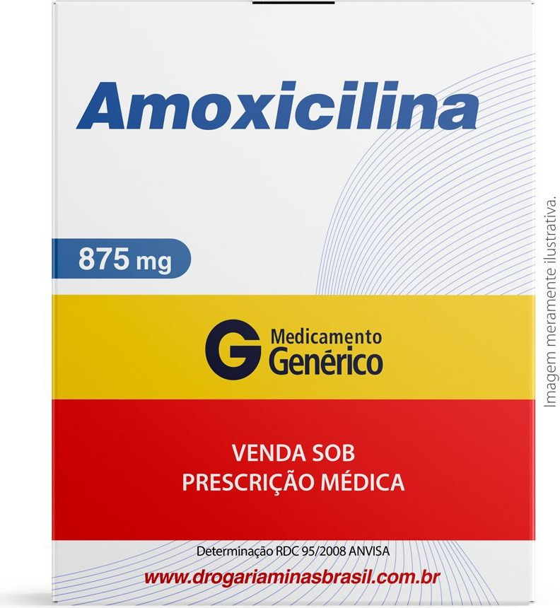 AMOXICILINA 875MG CX 14 COMP EMS