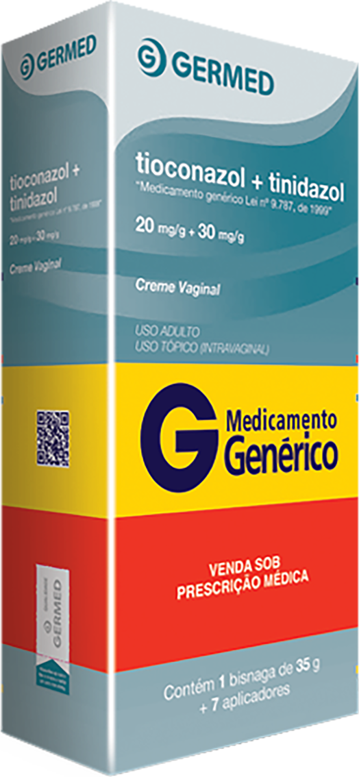 TIOCONAZOL+TINIDAZOL CREME VAG 35G+7APLIC GERMED