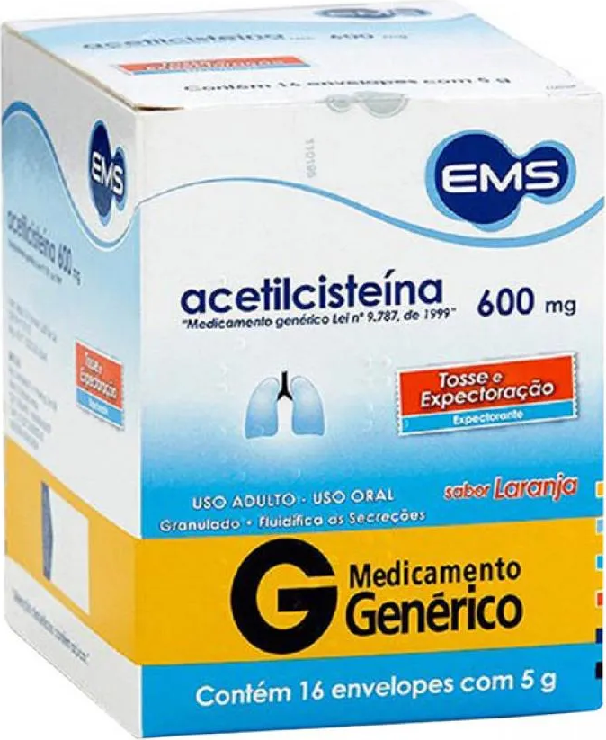 ACETILCISTEINA 600MG CX 16 ENV EMS