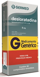 DESLORATADINA 5MG CX 30 COMP GERMED