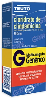CLINDAMICINA 300MG CX 16 CAPS TEUTO