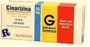 CINARIZINA 25MG CX 30 COMP RANBAXY