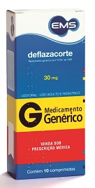 DEFLAZACORTE 30MG CX 10 COMP EMS