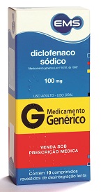 DICLOF SODICO 100MG DES LENTA CX 10 COMP EMS