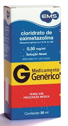 OXIMETAZOLINA 0,50MG SOL NAS30ML EMS