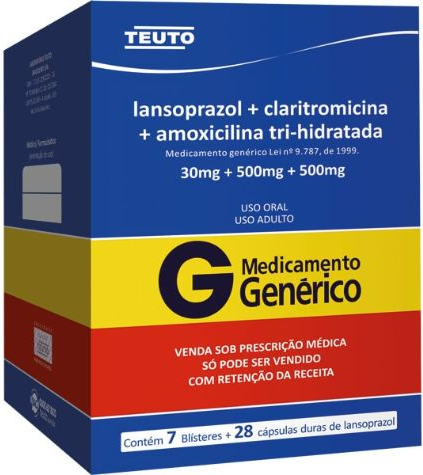 LANSOPRAZOL+CLARITRO+AMOXI CX 084 30+500+500MG CAPS TEUTO