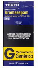 BROMAZEPAM 3MG CX 30 COMP TEUTO