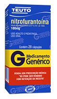 NITROFURANTOINA 100MG CX 28 CAPS TEUTO