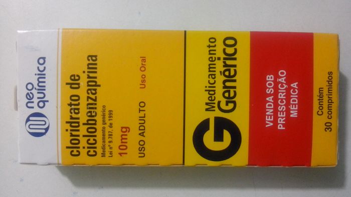 CICLOBENZAPRINA 10MG CX 30 COMP NEO QUIMICA