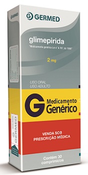 GLIMEPIRIDA 2MG CX 30 COMP GERMED