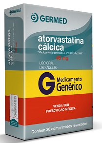 ATORVASTATINA 40MG CX 30 COMP GERMED