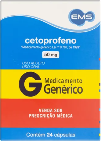 CETOPROFENO 50MG CX 24 CAPS EMS