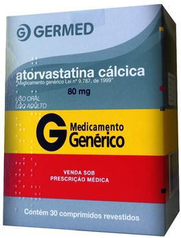 ATORVASTATINA 80MG CX 30 COMP GERMED