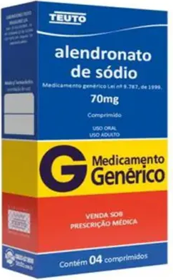 ALENDRONATO SODIO 70MG CX 04 COMP TEUTO