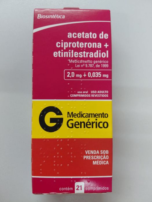 CIPROTERONA+ETINILESTRADIOL 0,035MG CX 21 COMP ACHE