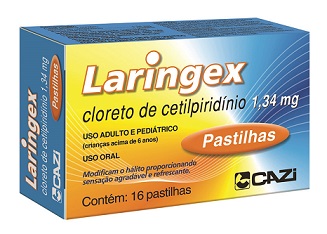 PASTILHAS LARINGEX CX 16 CAZI