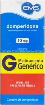 DOMPERIDONA 10MG CX 30 COMP EMS