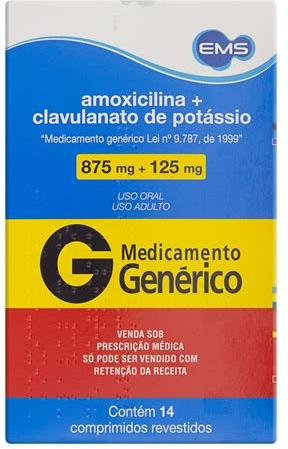 AMOXICILINA+CLAV 875MG CX 12 COMP EMS