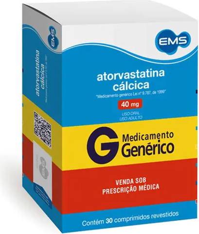 ATORVASTATINA 40MG CX 30 COMP EMS