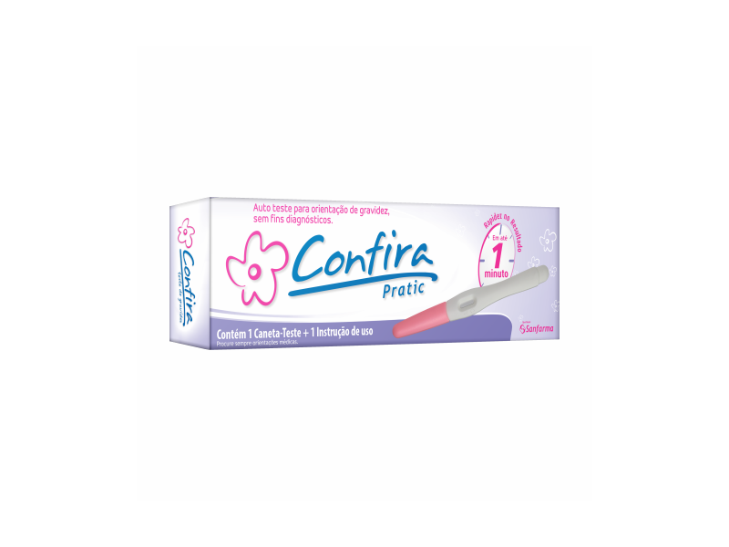 TESTE DE GRAVIDEZ CONFIRA PRATIC SANFARMA