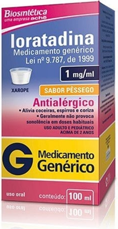 LORATADINA 1MG 100ML ACHE