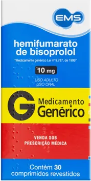 BISOPROLOL 10MG CX 30 COMP EMS