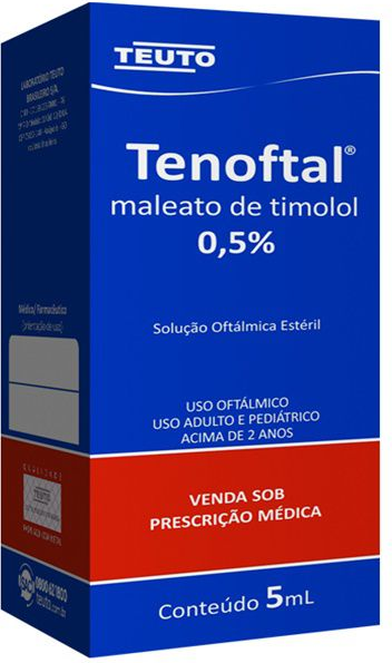 TIMOLOL  - TENOFTAL -  0,5% SOL OFT 5ML TEUTO