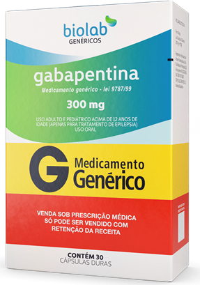 GABAPENTINA 300MG CX 30 CAPS BIOLAB