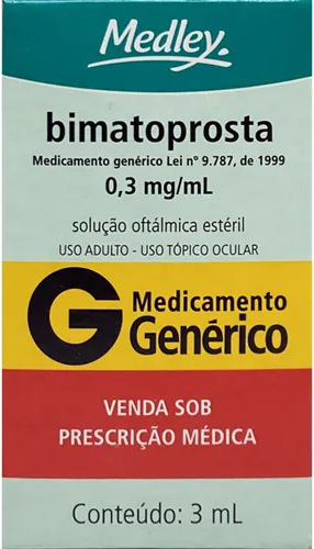 BIMATOPROSTA 0,3MG SOL oft GOT x 3ML MEDLEY