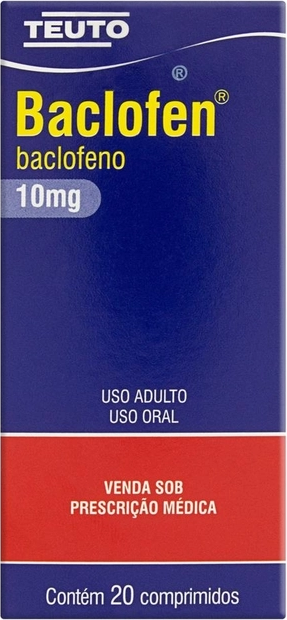 BACLOFENO 10MG CX 20 COMP TEUTO