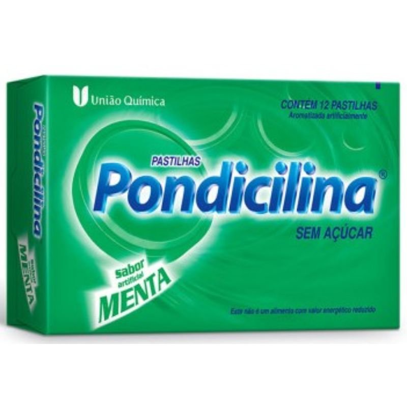 PONDICILINA CX 12 PAST MENTA+ VIT C UNIAO QUIMICA