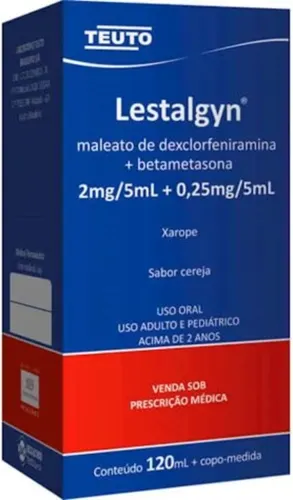 DEXCLOR+BETAMETASONA 120ML - LESTALGYN -  TEUTO