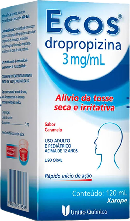 XAROPE ECOS 3MG 120ML UNIAO QUIMICA