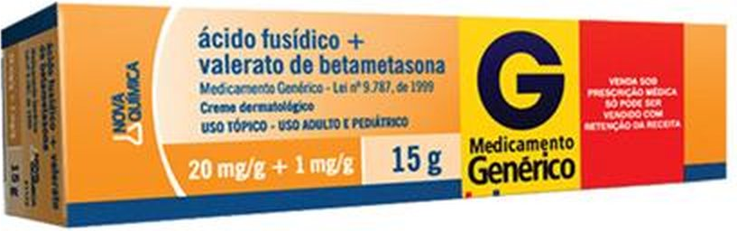 ACIDO FUSIDICO+BETAMETASONA 20+1MG CR 15G NOVA QUIMICA ER
