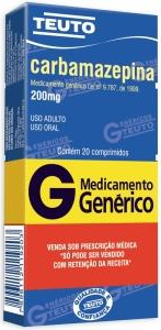 CARBAMAZEPINA 200MG CX 30 COMP TEUTO