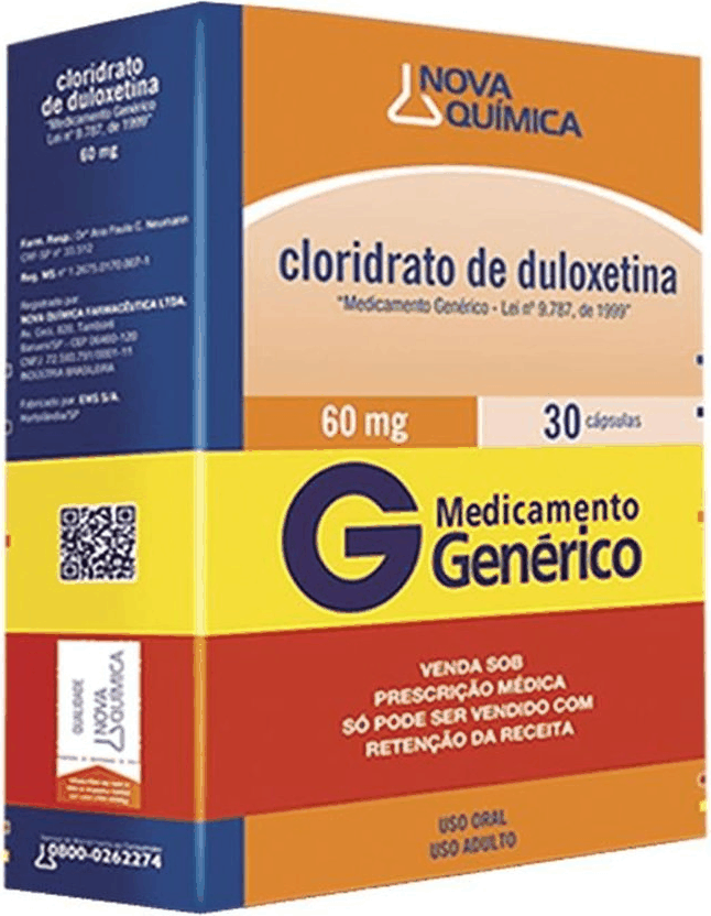 DULOXETINA 60MG CX 30 CAPS NOVA QUIMICA