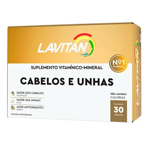 LAVITAN HAIR - CABELOS E UNHAS - 30CAPS CIMED