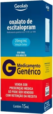 ESCITALOPRAM 20MG 15ML GEOLAB