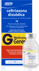 CEFTRIAXONA SODICA 1G PO SOL INJ FA+DIL 3,5ML TEUTO