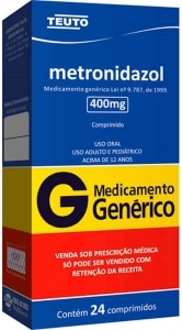 METRONIDAZOL 400MG CX 24 COMP TEUTO