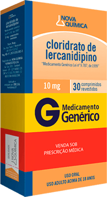 LERCANIDIPINO 10MG CX 30 COMP NOVA QUIMICA