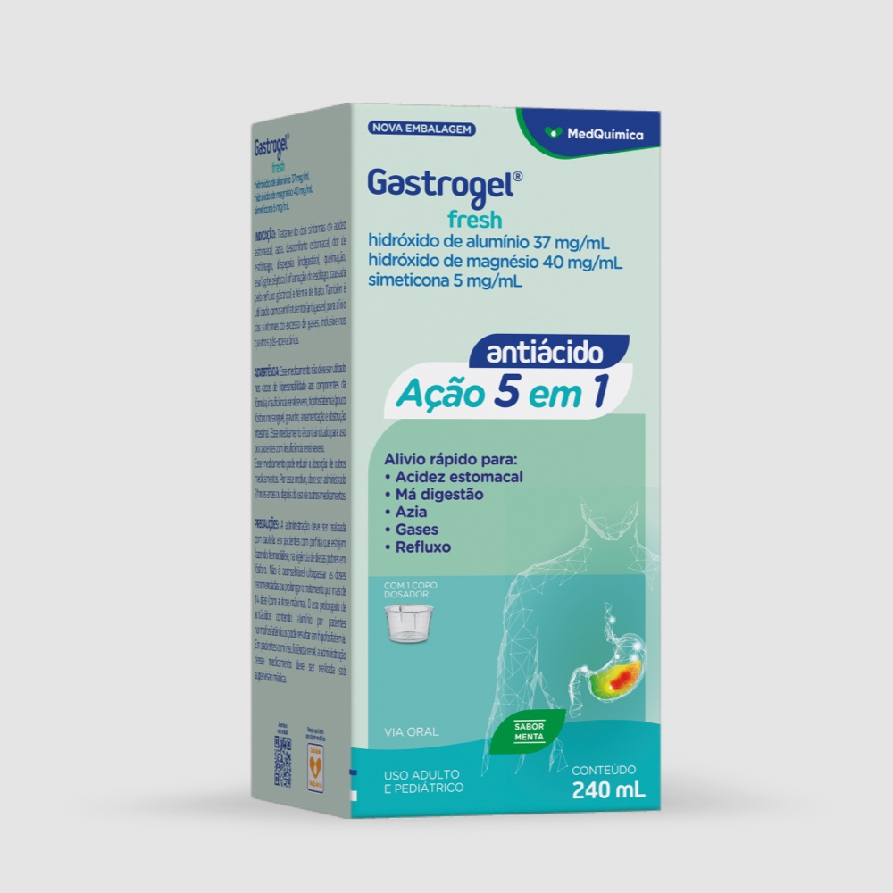 HIDROX ALUM 240ML - HIDROX ALUM GASTROGEL FRESH -  MEDQUIMICA