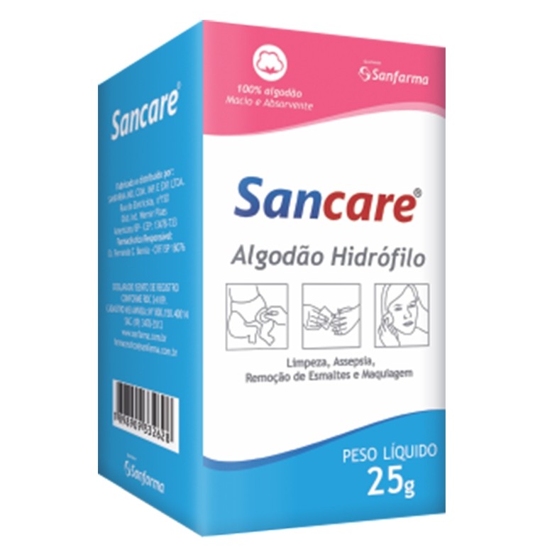 ALGODAO 25GR CX SANCARE SANFARMA